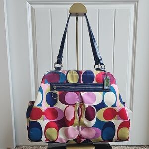 Coach Signature Scarf Print Weekender